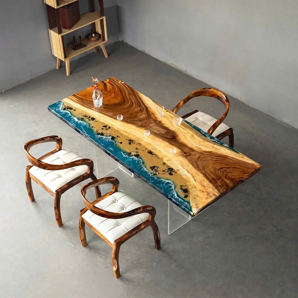 Epoxy Ocean Table / Ocean Resin Table