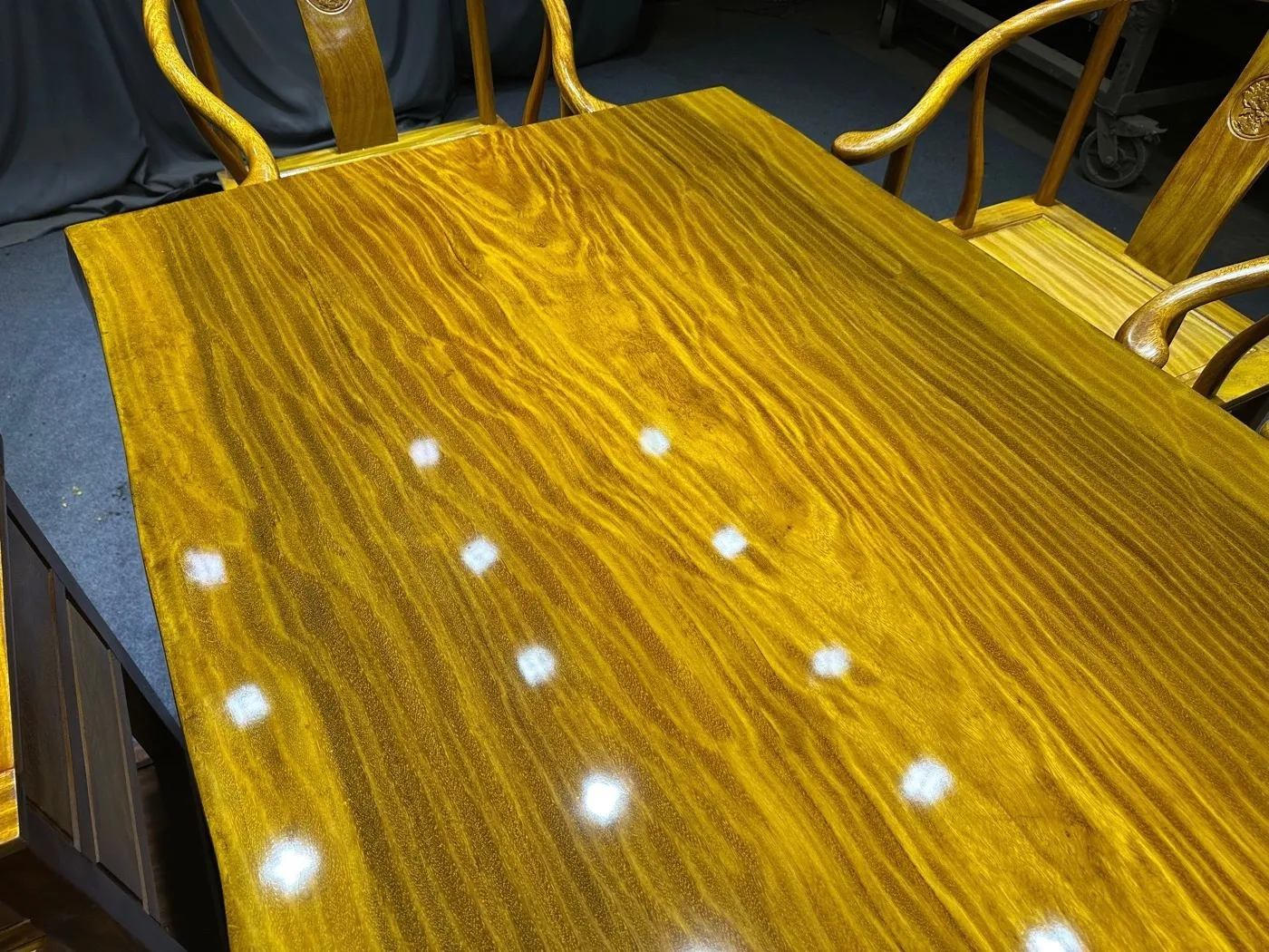 Jinxinnan large wooden tea table, solid wood tea table, large wooden tea table, tea board, new Chinese style furniture, modern and simple tea table
