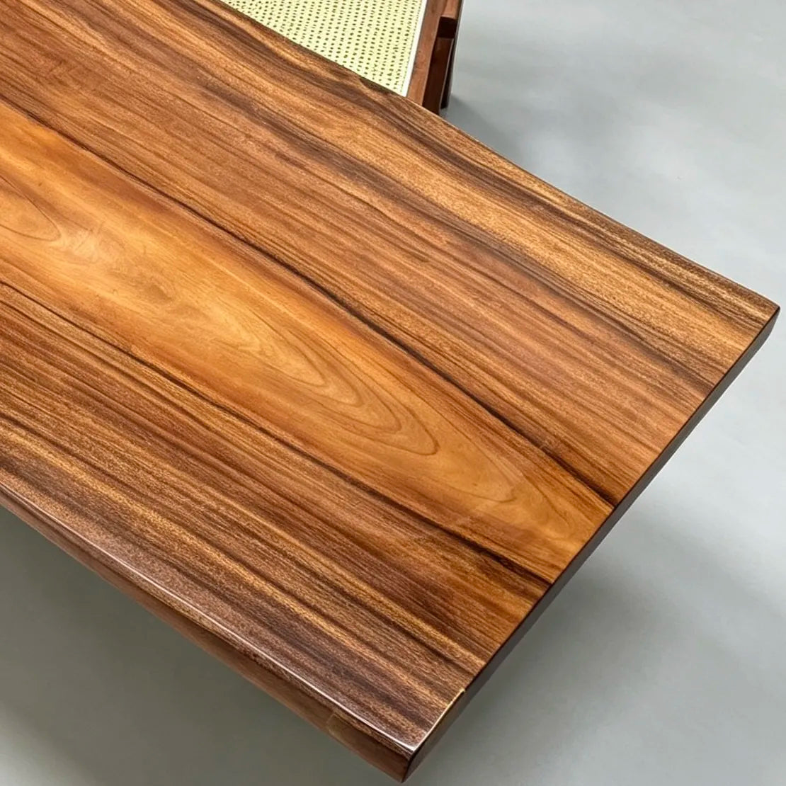 South American walnut wood large board solid wood tea table, tea table, wooden desk to living room, large long table, rain wood dining table, whole piece