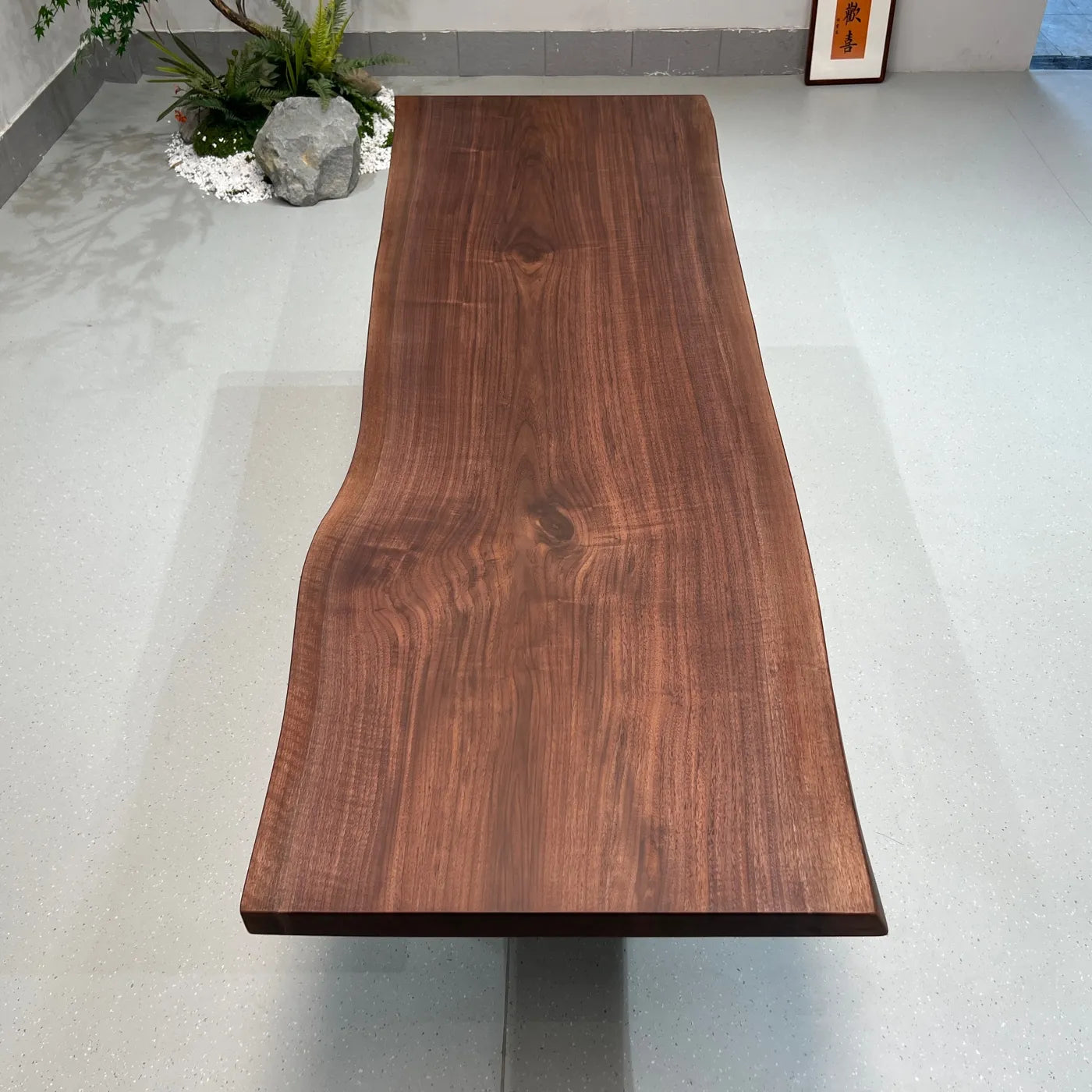 Black Walnut Solid Wood Slab Dining Table