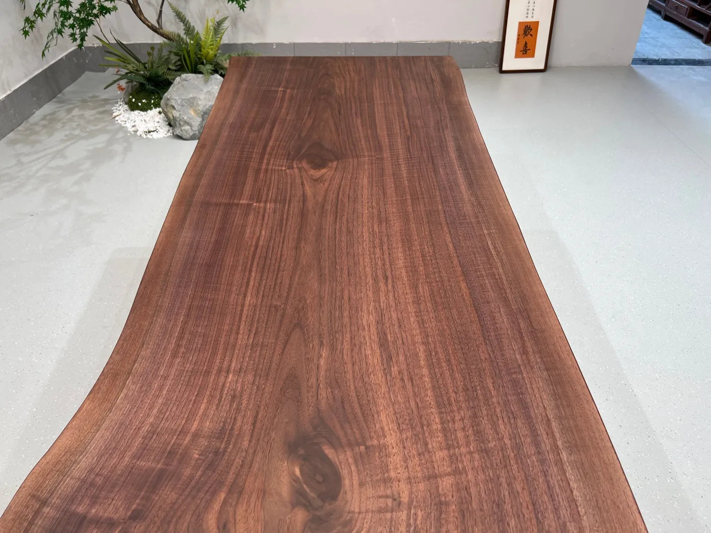 Black Walnut Solid Wood Slab Dining Table