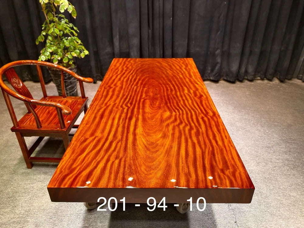 Ba Hua Solid Wood Large Board Wooden Tea Table Tea Table Myanmar Pear Wood Tea Table Book Table Boss Office Meeting