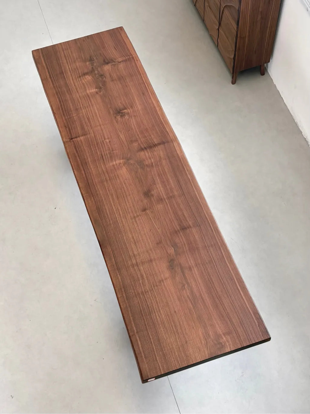 North American Black Walnut Live Edge Dining Table 304*81-83-87*6.5