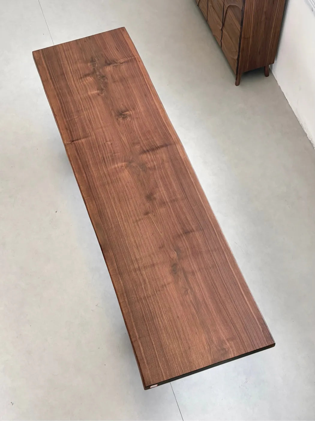 North American Black Walnut Live Edge Dining Table 304*81-83-87*6.5