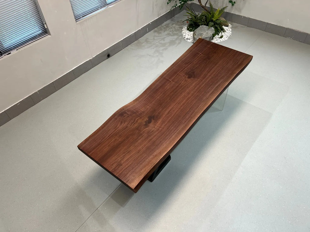 Black Walnut Solid Wood Slab Dining Table
