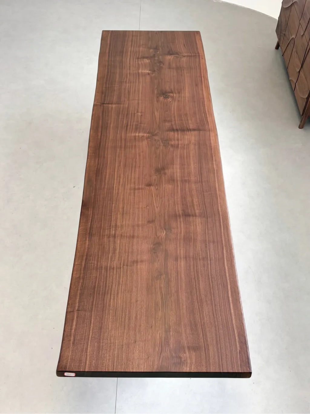 North American Black Walnut Live Edge Dining Table 304*81-83-87*6.5